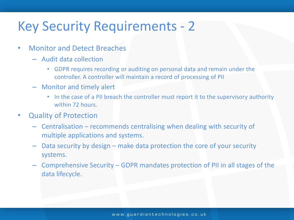Key Security Requirements - 2