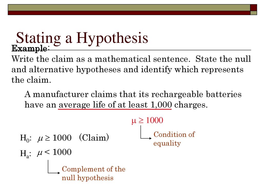 Hypothesis Testing: One-Sample Inference - ppt download