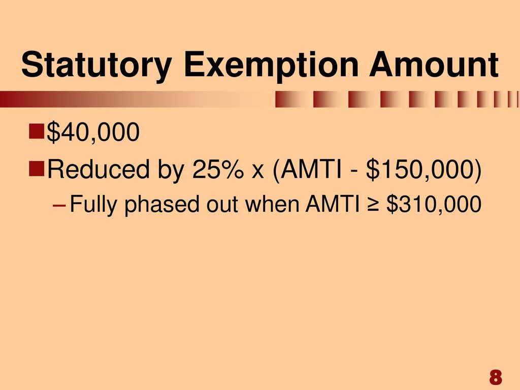 2025 Amt Exemption Images References :