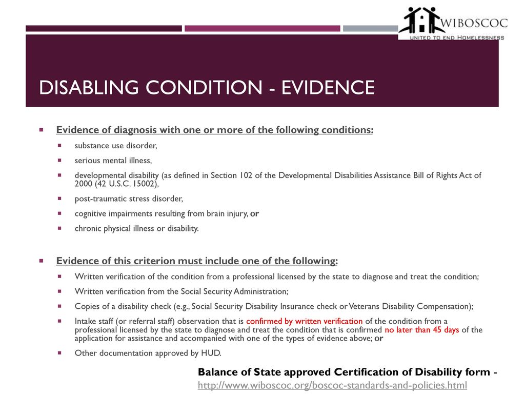disabling condition definition