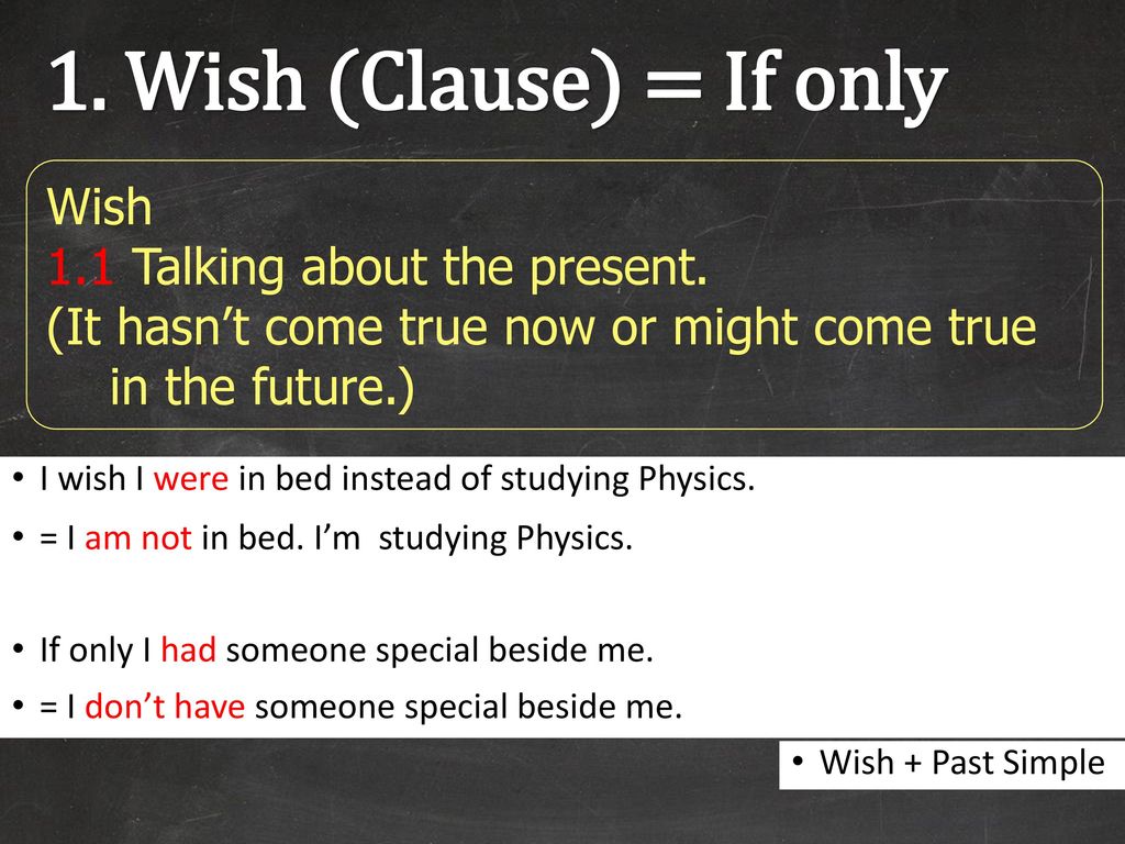 I wish презентация