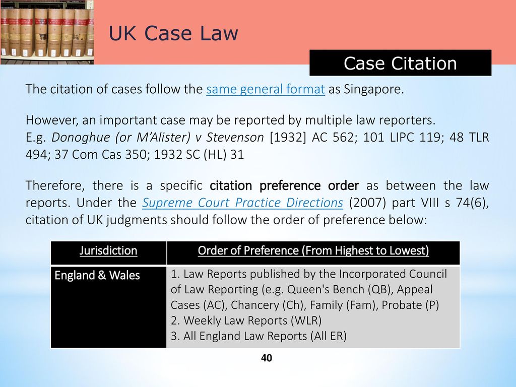 Researching Singapore Uk And Australian Case Law Ppt Download - 