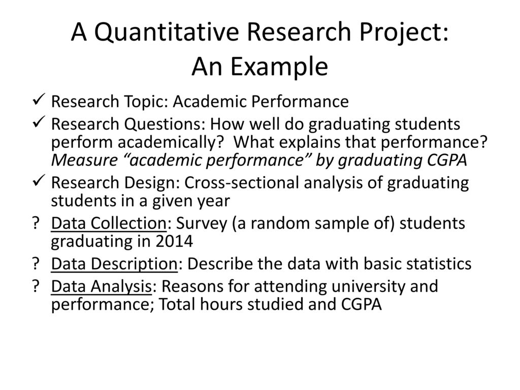 quantitative research topics