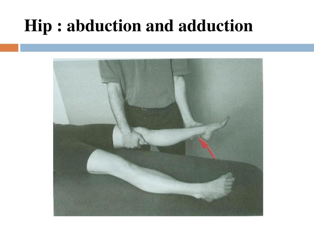 Hip : abduction and adduction