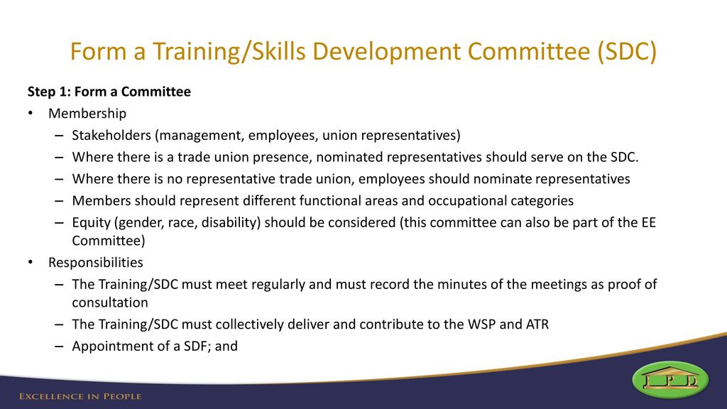 Why a Training Committee? - ppt download