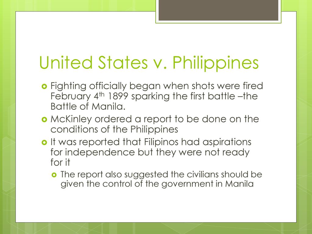 War in the Philippines. - ppt download