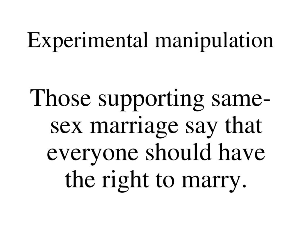 meaning of experimental marriage