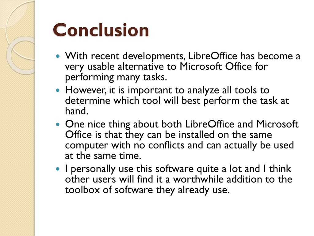 LibreOffice Brandon Werner - ppt download