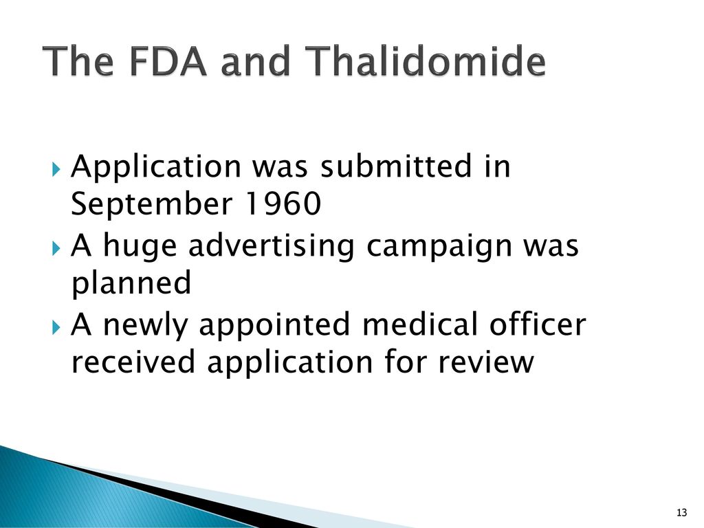 The FDA and Thalidomide