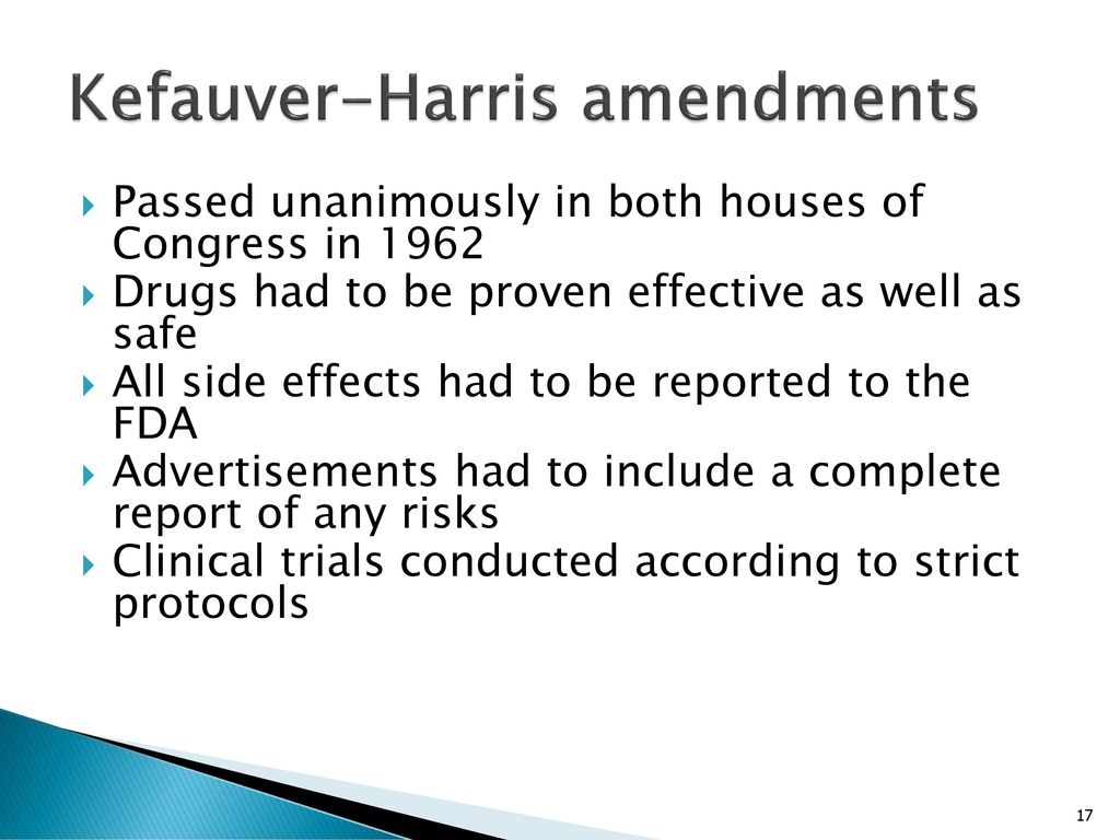 Kefauver-Harris amendments