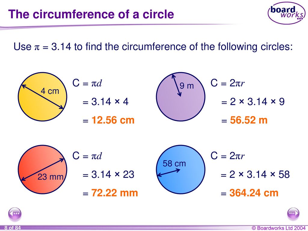Circle: Circumference, arc length, area and sector. - ppt download