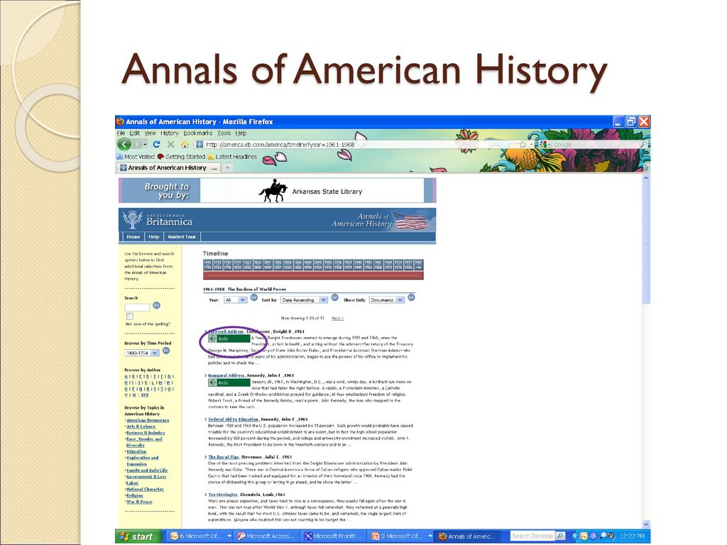 Annals of American History