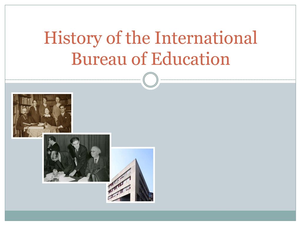 History of the International Bureau of Education