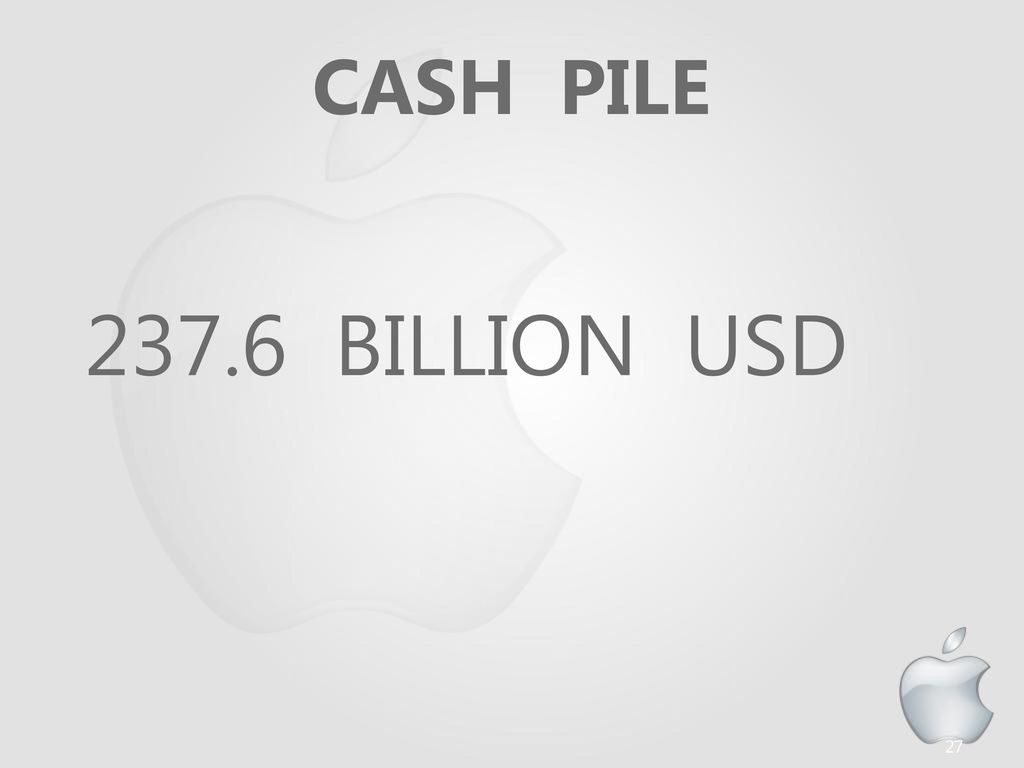 CASH PILE BILLION USD