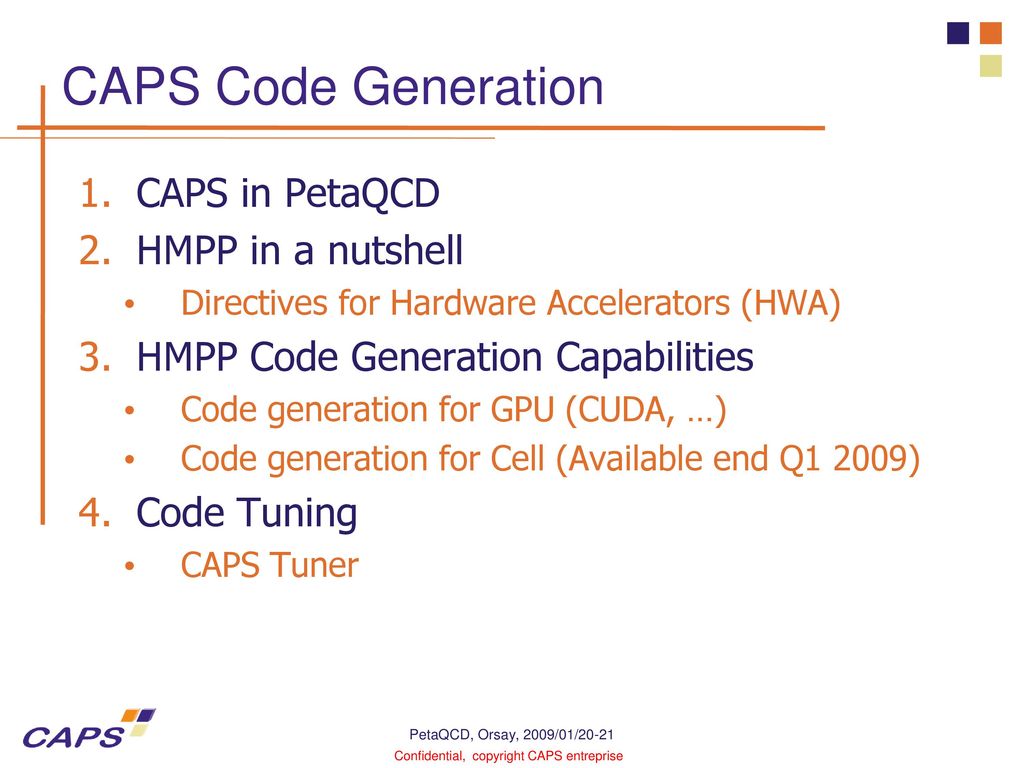 Code generation petaqcd orsay 2009 january 20th 21st ppt download