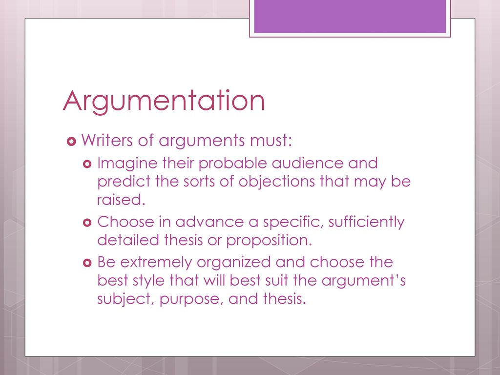 Argument. - ppt download