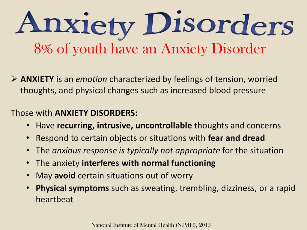 Anxiety Disorders - National Institute of Mental Health (NIMH)