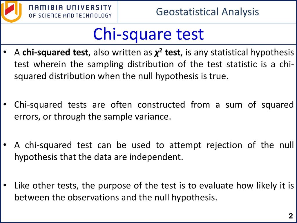 Chi-square test. - ppt download