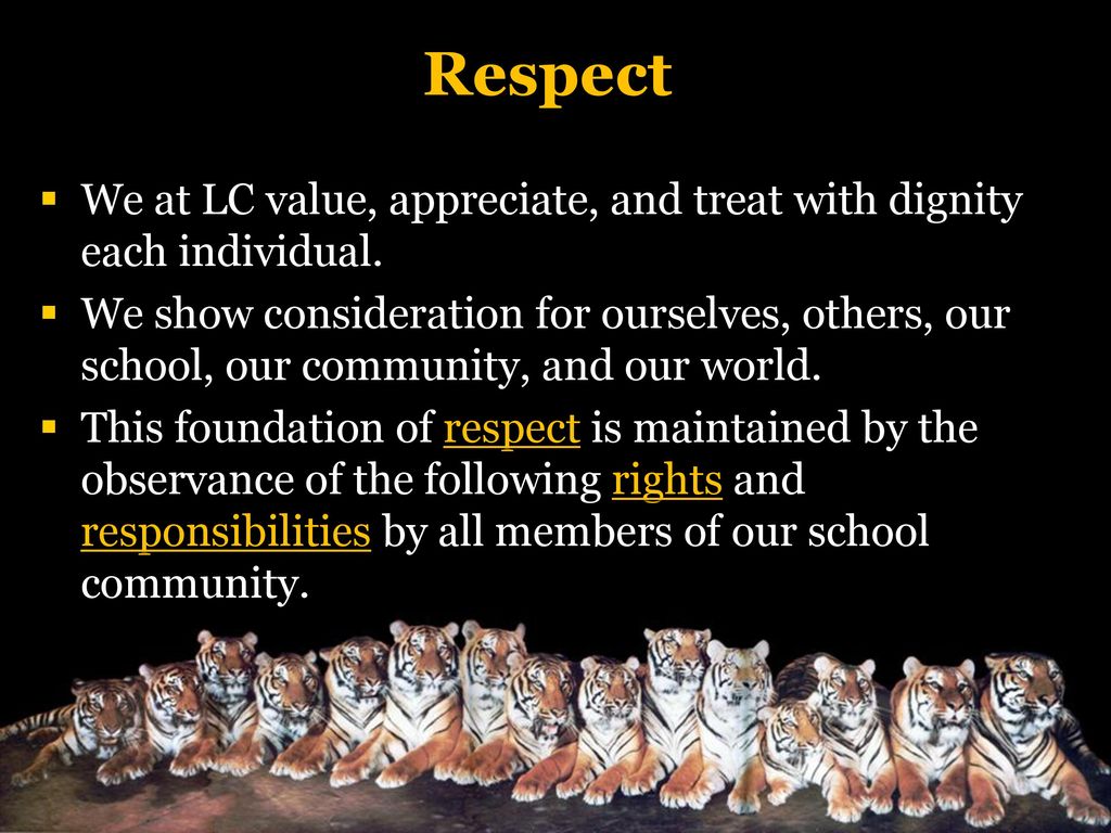 Responsibilities respect rights § 36