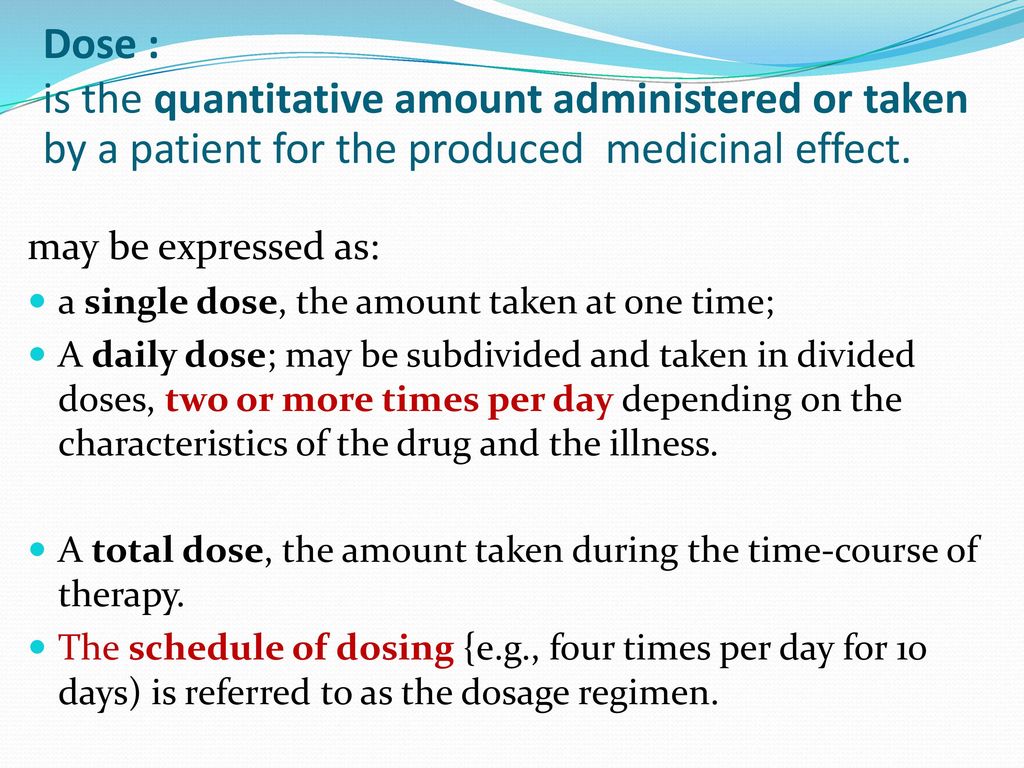 Calculation of Doses. - ppt download