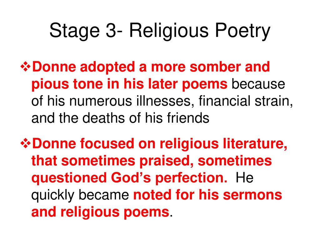 john donne as a religious poet