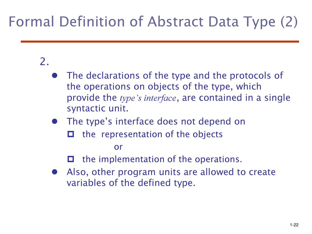 Abstract Data Types And Encapsulation Concepts Ppt Download
