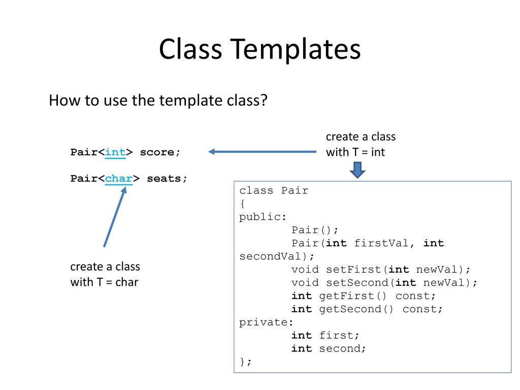C Template Ppt Download