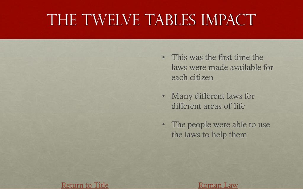 what was the importance of the twelve tables