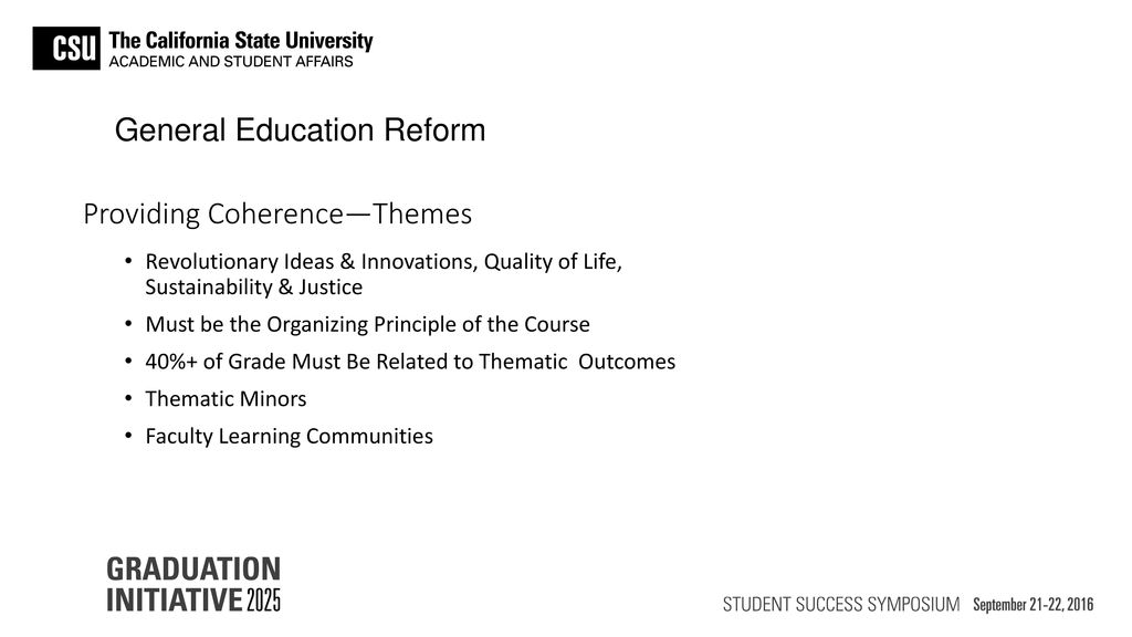 General Education Reform