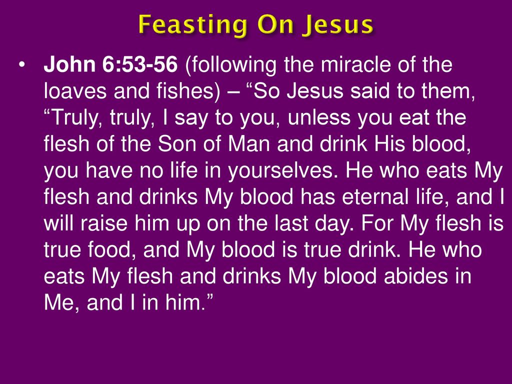 Feasting On Jesus