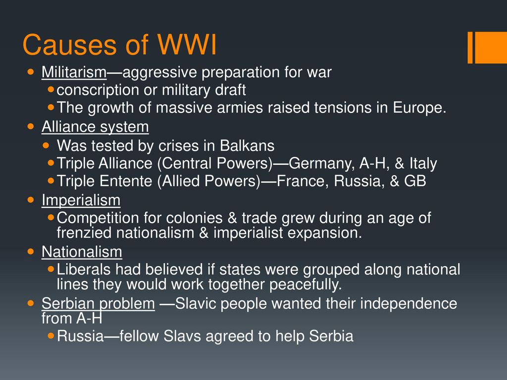 MAINS Causes of WWI Horrible Histories Video - ppt download
