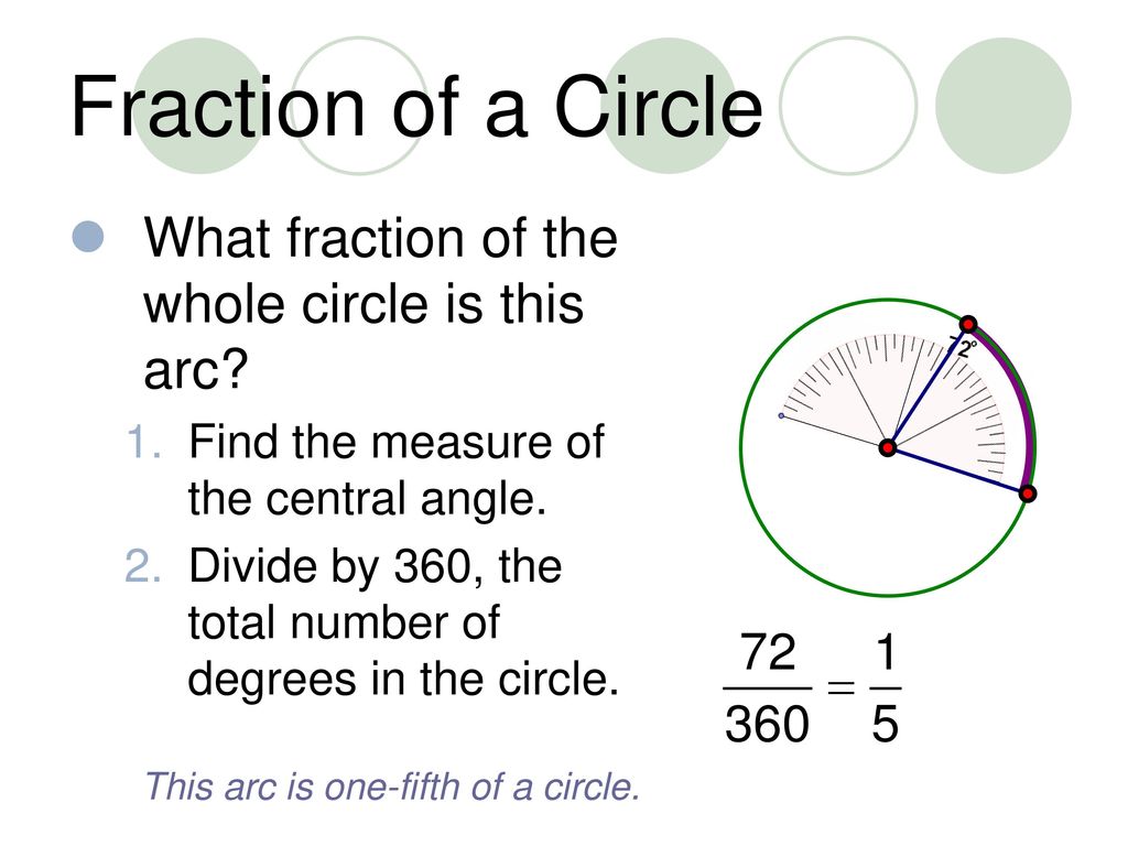Area Circumference Sectors Ppt Download