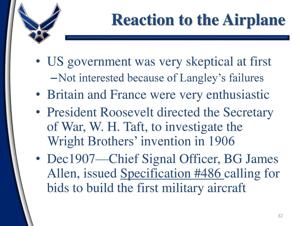 Reaction to the Airplane