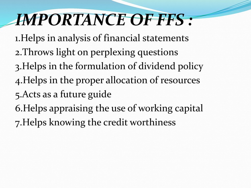 Uses Of Fund Flow Statement Ppt