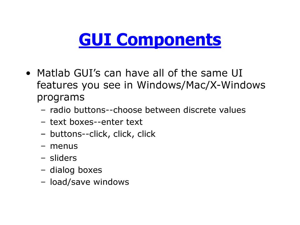 Graphical User Interfaces I - ppt download