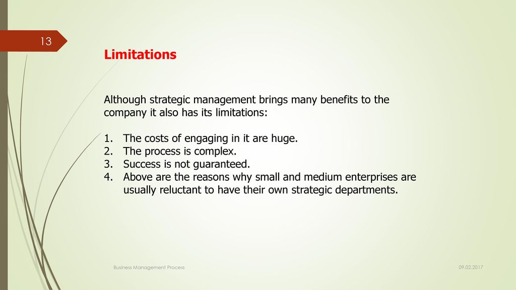 disadvantages of strategic management