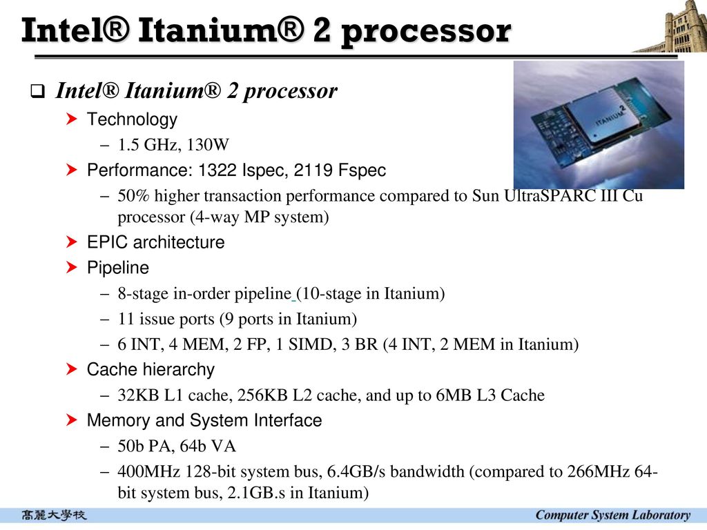 Intel® Itanium® 2 processor