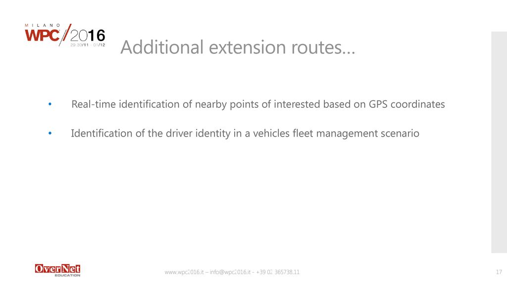 Additional extension routes…