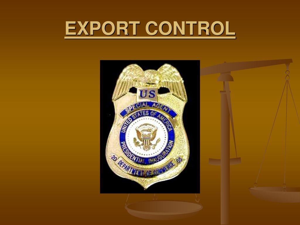 EXPORT CONTROL