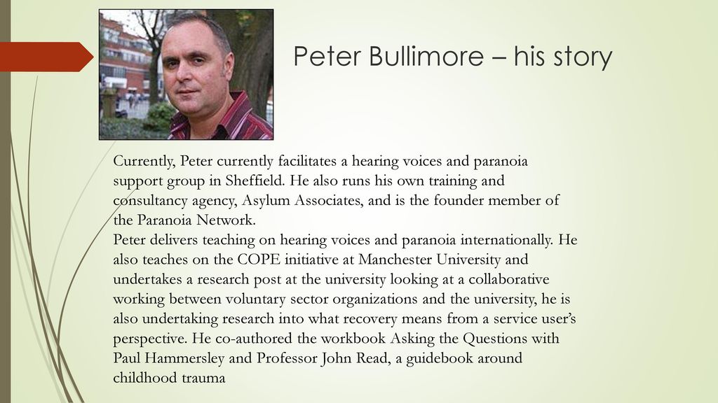 Peter Bullimore – his story