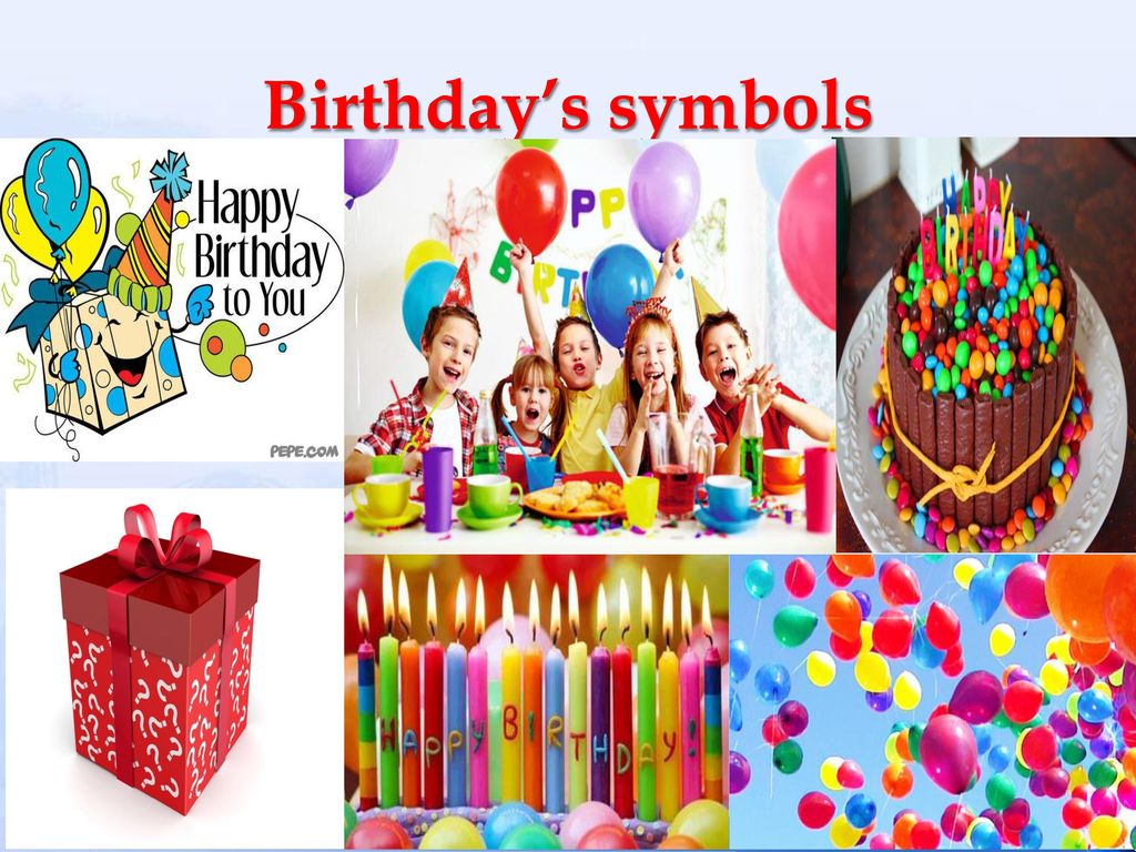 Birthday презентация. Символы дня рождения. My Birthday презентация. Birthday symbols.