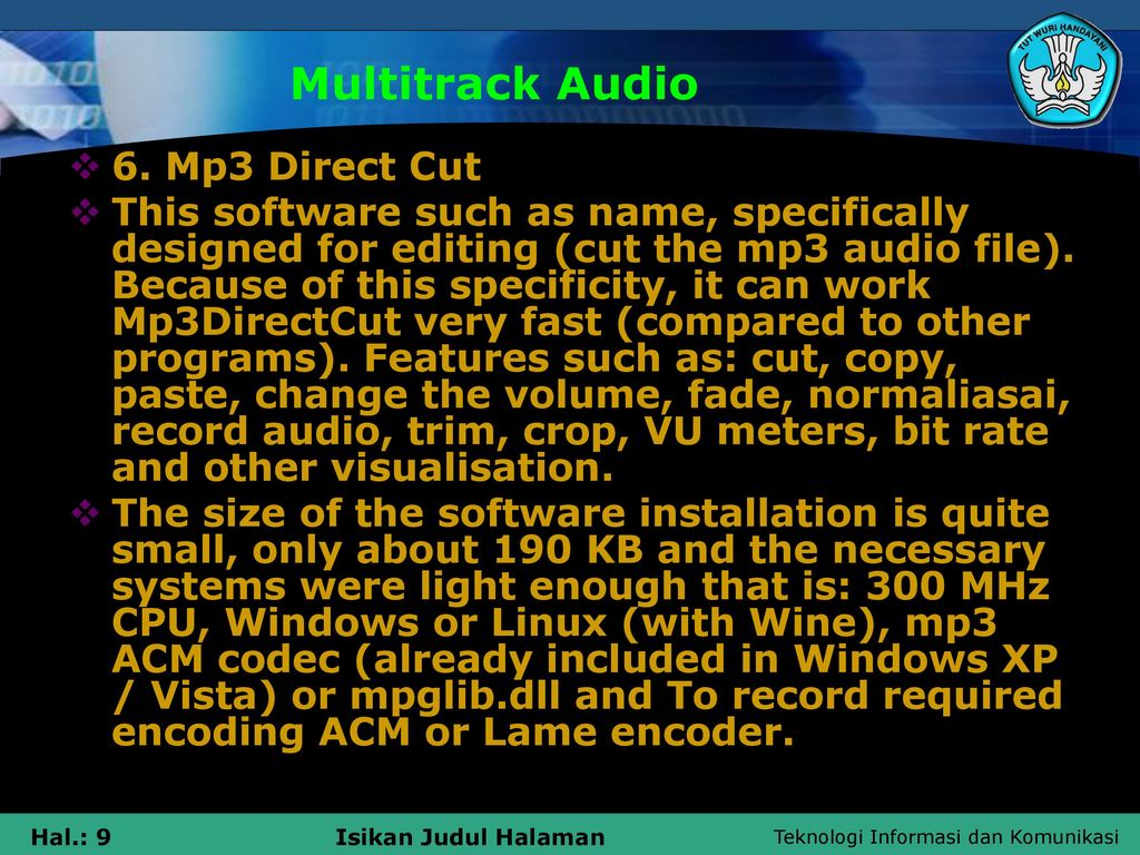 Understanding multitrack - ppt download