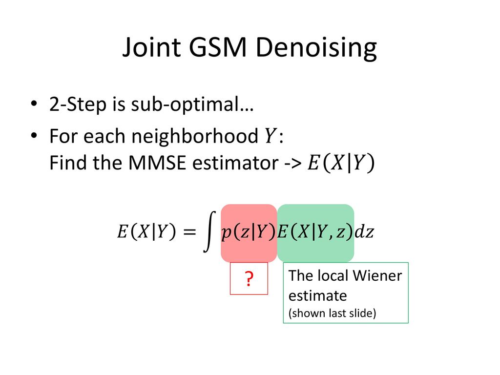 A Tour Of Image Denoising Ppt Download