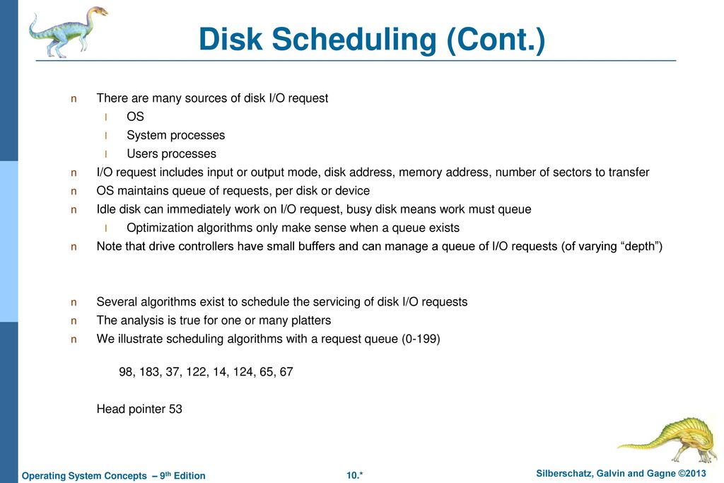 Disk Scheduling (Cont.)