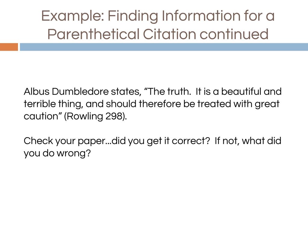 Parenthetical Citations In Text Citations Ppt Download