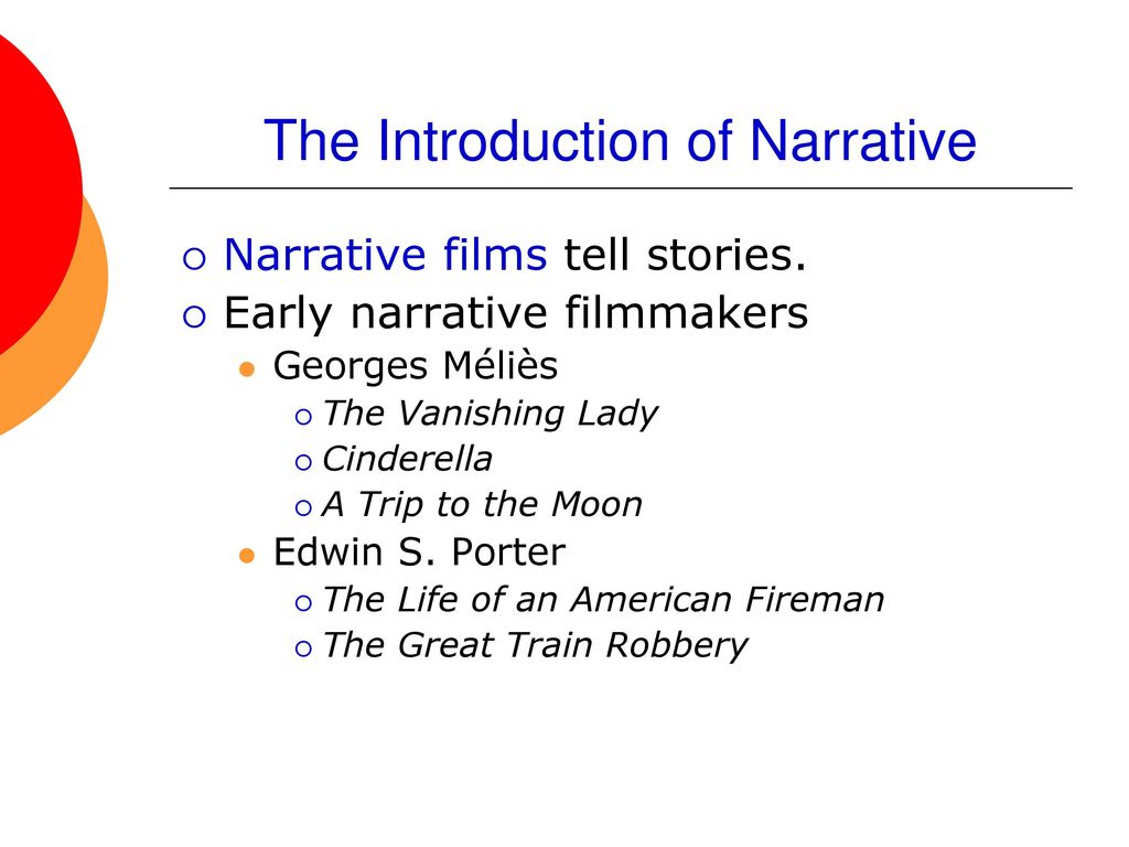 The Introduction of Narrative