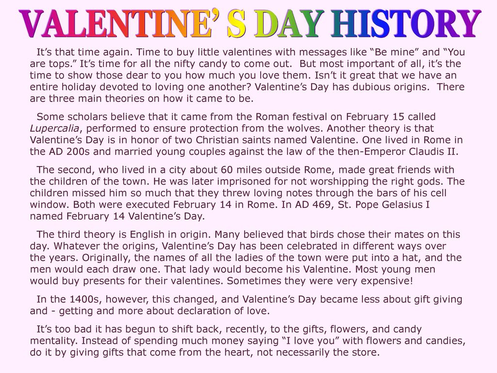 How Valentine's Day Began, History of Valentine's Day, The Story of St.  Valentine