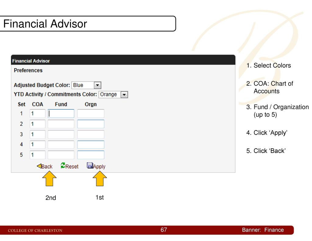 Financial Advisor Organizational Chart