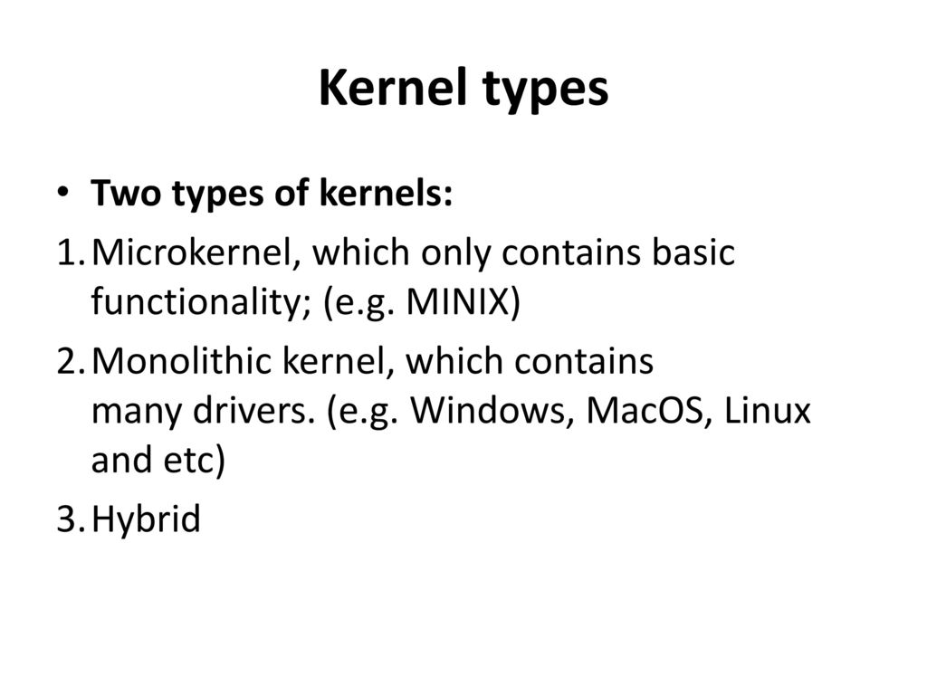 Operating System Architecture - ppt download