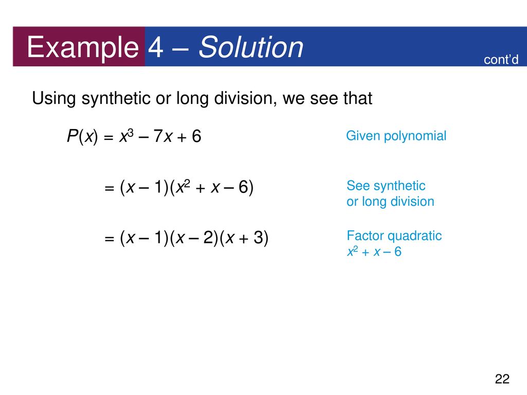 3 3 Dividing Polynomials Ppt Download
